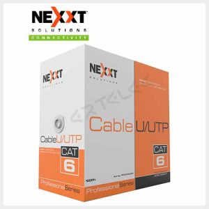 Nexxt Cable UTP 4 pares 23AWG Cat6 LSZH 305m Gris – PCGUCC6LZGR