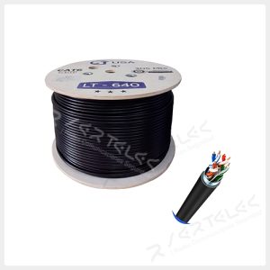LtUsa Cable F/UTP 23Awg Cat.6 LDPE Cobre x 305mts Color Negro