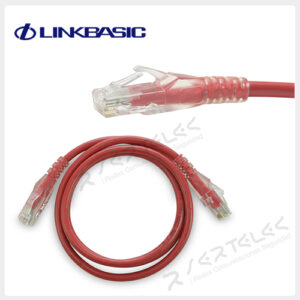 Linkbasic Patch Cord UTP Multifilar RJ-45 Cat6 1.0mts Rojo