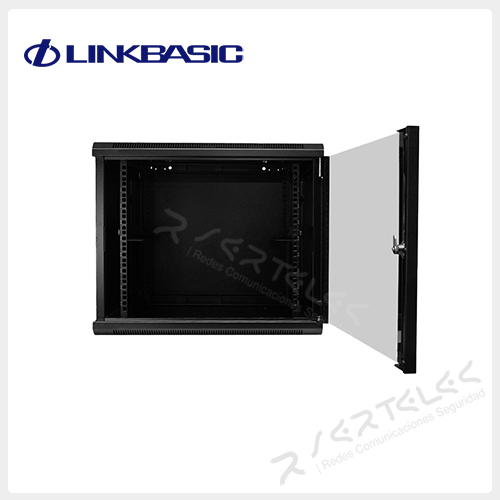 Linkbasic Gabinete de Pared 9 RU 500 x 600 x 600mm Puerta frontal con vidrio | WCB09-66-BAA - Imagen 3