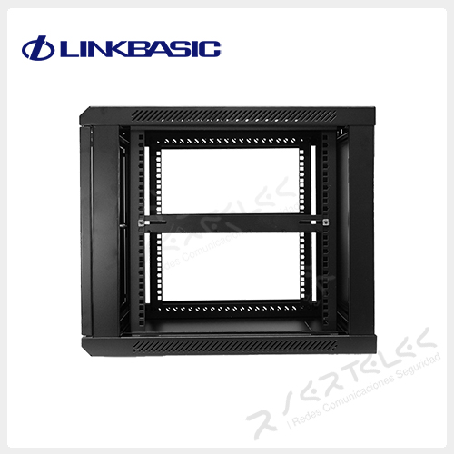 Linkbasic Gabinete de Pared 9 RU 500 x 600 x 600mm Puerta frontal con vidrio | WCB09-66-BAA - Imagen 4