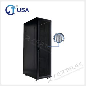 LT USA Gabinete de Piso 42 RU 2060 x 800 x 1200mm Puerta Microperforado | LT-4208-120-2M