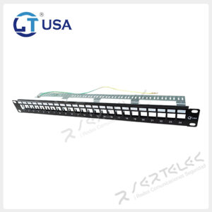 Ltusa Patch Panel Modular de 24 Puertos Cat.6/6A 19" 1RU | PP-24P-CAT6/6A