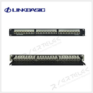 Linkbasic Patch panel 24 puertos Cat.6A Blindado (Incluye 24 Jacks JKS09-SC6A) | PNA24-SC6A
