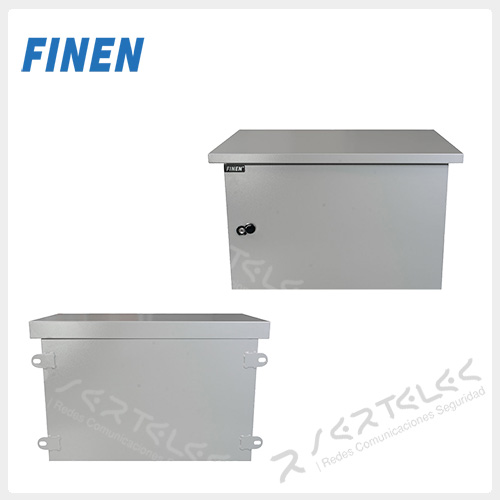 Finen Gabinete colgante para exteriores 6 RU 415 x 600 x 400mm Gris | OC-6406 - Imagen 5