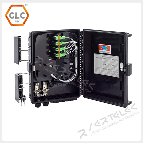 GLC Caja Exterior FTTH 2X16 Completa C/Agarre Reforzado Negro | GLC-FDB-001-05 - Imagen 2