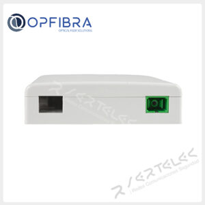 Opfibra Caja roseta optica 1 FO Incluye acoplador SC/APC | OPF-PTO-1-D