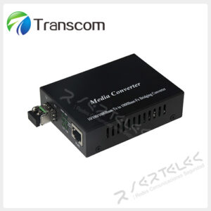 Transcom Media Converter 10/100/1000M con Slot SFP de 1Giga (Requiere un transceptor SFP adicional para operar) | TS-1000N-11-SFP
